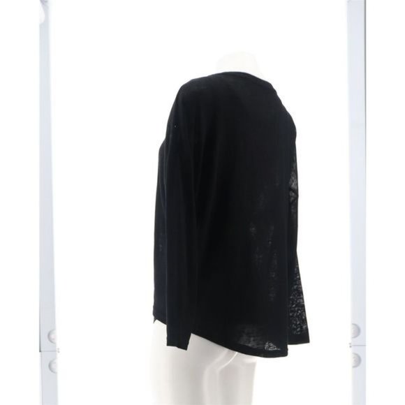 NWT WE BY LIVING IN YELLOW SLOUCHY WEEKEND KNIT TUNIC & TANK SET BLACK SMALL - Picture 4 of 11